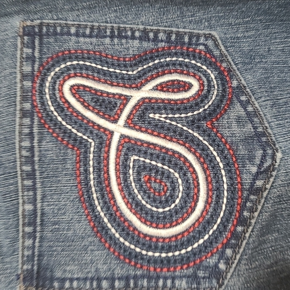 AKDMKS Jeans Womens Embroidered Pockets Size 11 EUC - Picture 3 of 8